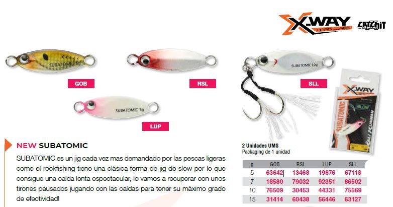 X-WAY JIG SUBATOMIC 10g RSL