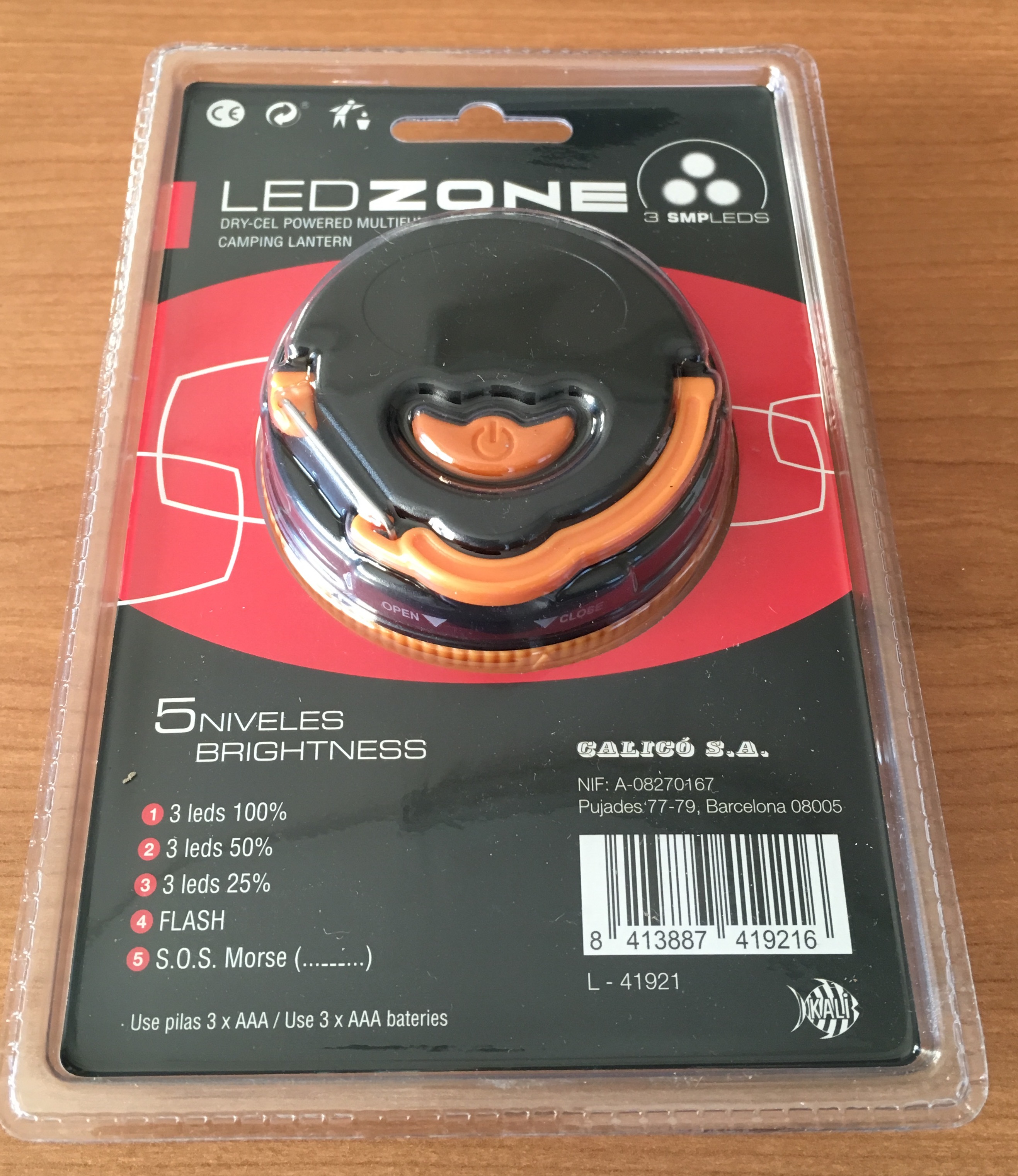 (DX)LINTERNA PERCHA LED ZONE 3