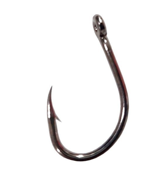 ANZUELO KALI HAKKO 11028-BN LIVEBAIT BLACK NICKEL Nº 4/0 (10 unidades)