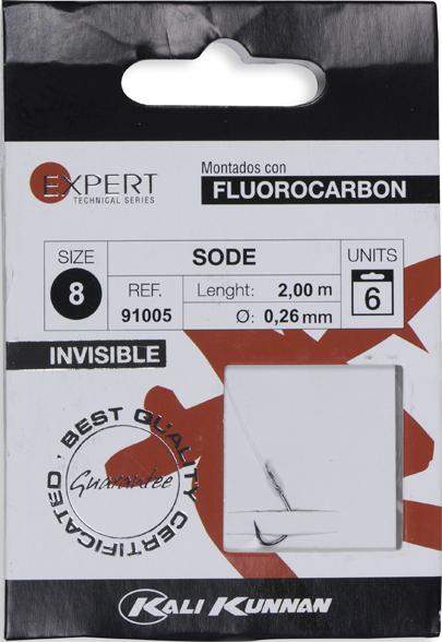 (DX)ANZUELO MONTADO KALI KUNNAN SODE Nº 10 Fluorocarbono (6 unidades) 3