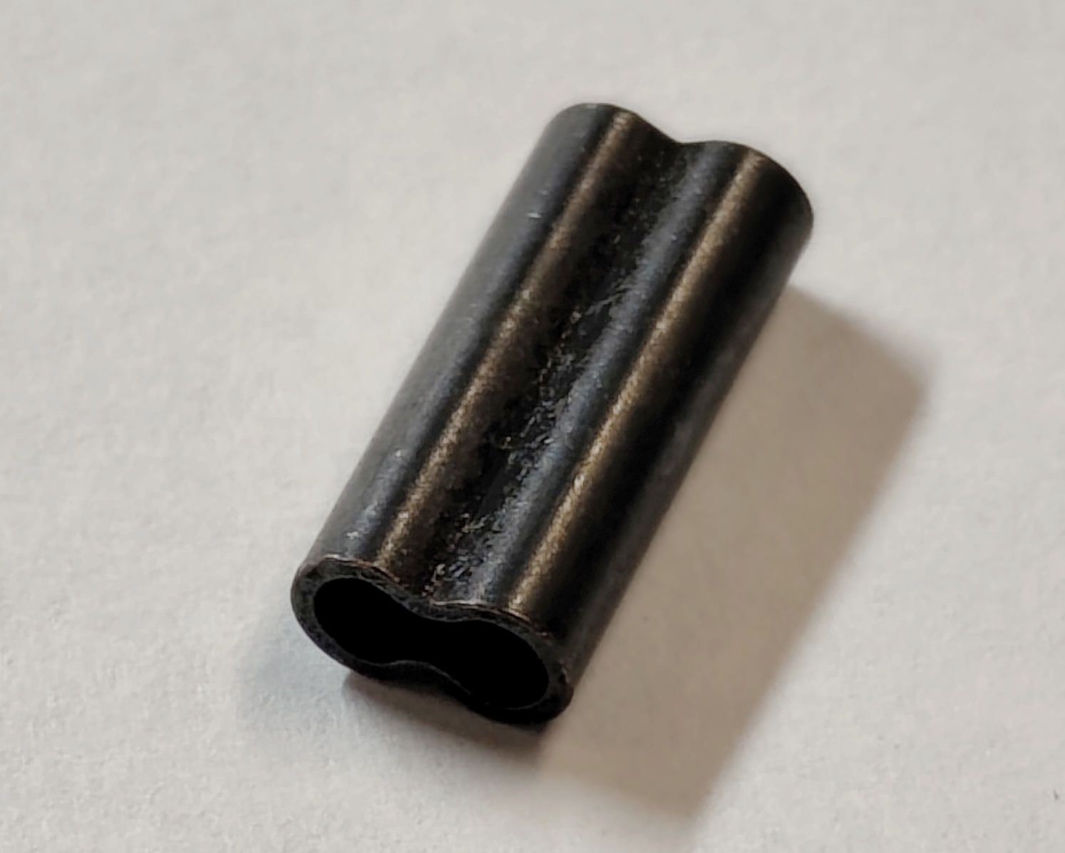 ASARI - TUBOS DE ALUMINIO DOBLE NEGROS  2.20mm 120LBS (25 unidades)