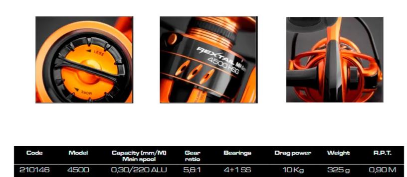 CARRETE CINNETIC REXTAIL MH GAME 4500 HSG 2
