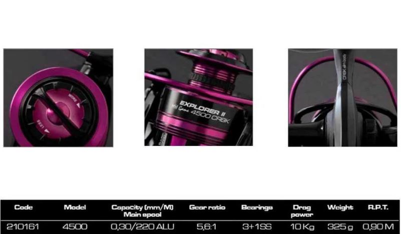 CARRETE CINNETIC EXPLORER II MH GAME 4500 CRBK 3