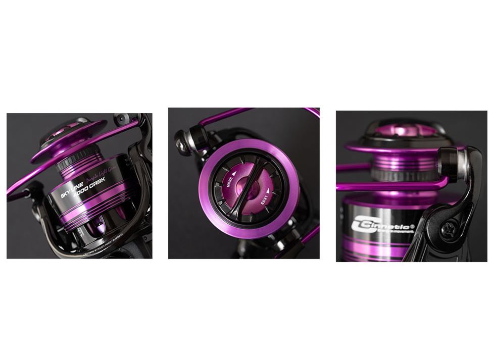 CARRETE CINNETIC SKY LINE PURPLE LG 2500 CRBK 3