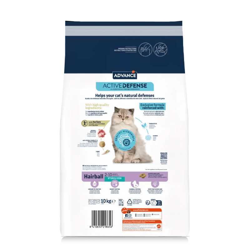 FELINE STERILIZED HAIRBALL 10kg 1