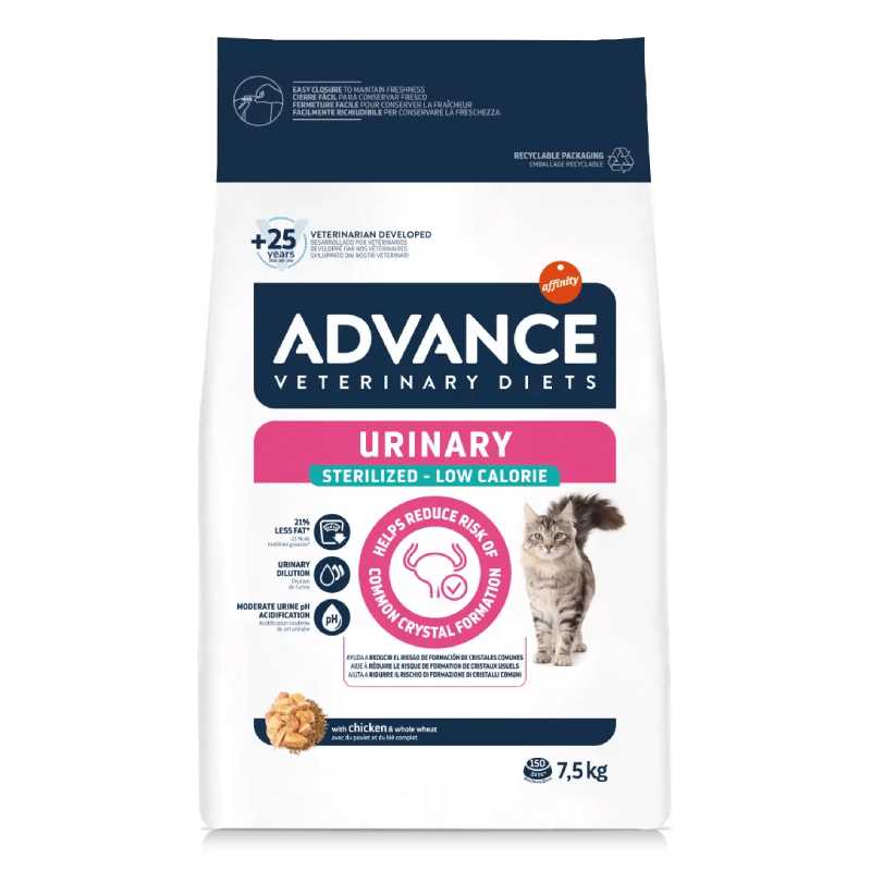 FELINE URINARY LOW CALORIES 7,5kg 1