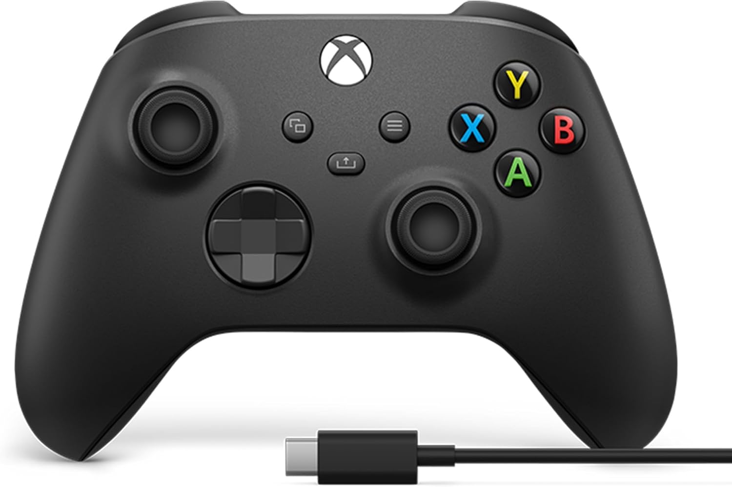 MANDO WIRELESS XBOX SERIES CARBON NEGRO + CABLE