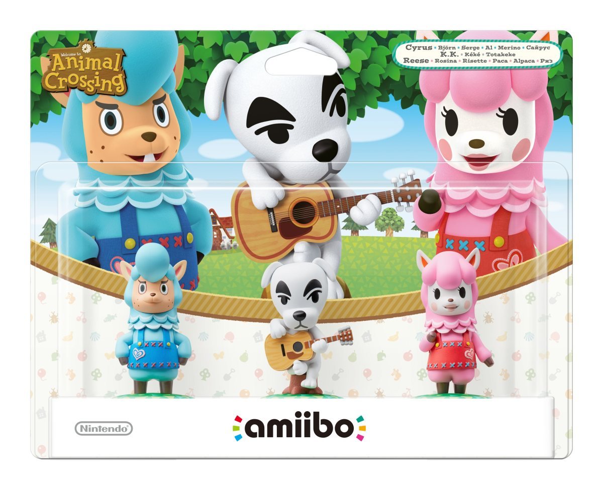 PACK 3 FIGURAS AMIIBO ANIMAL CROSSING