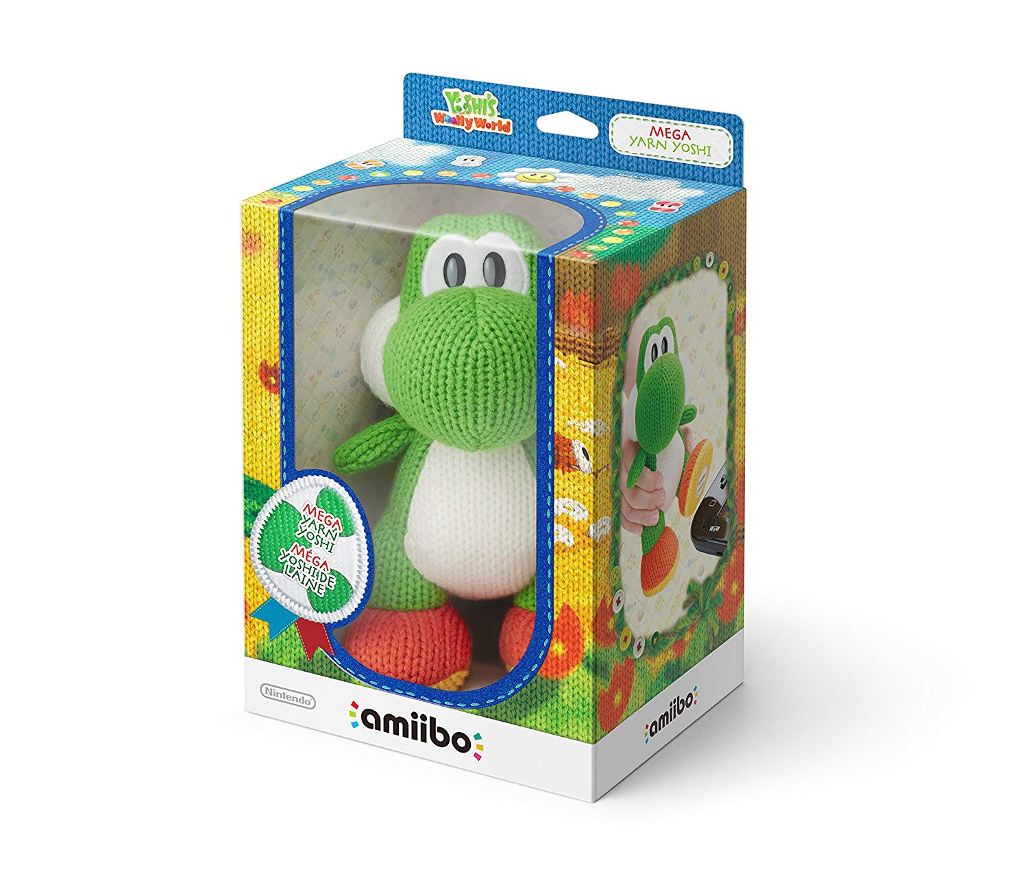 FIGURA AMIIBO MEGA YOSHI LANA VERDE