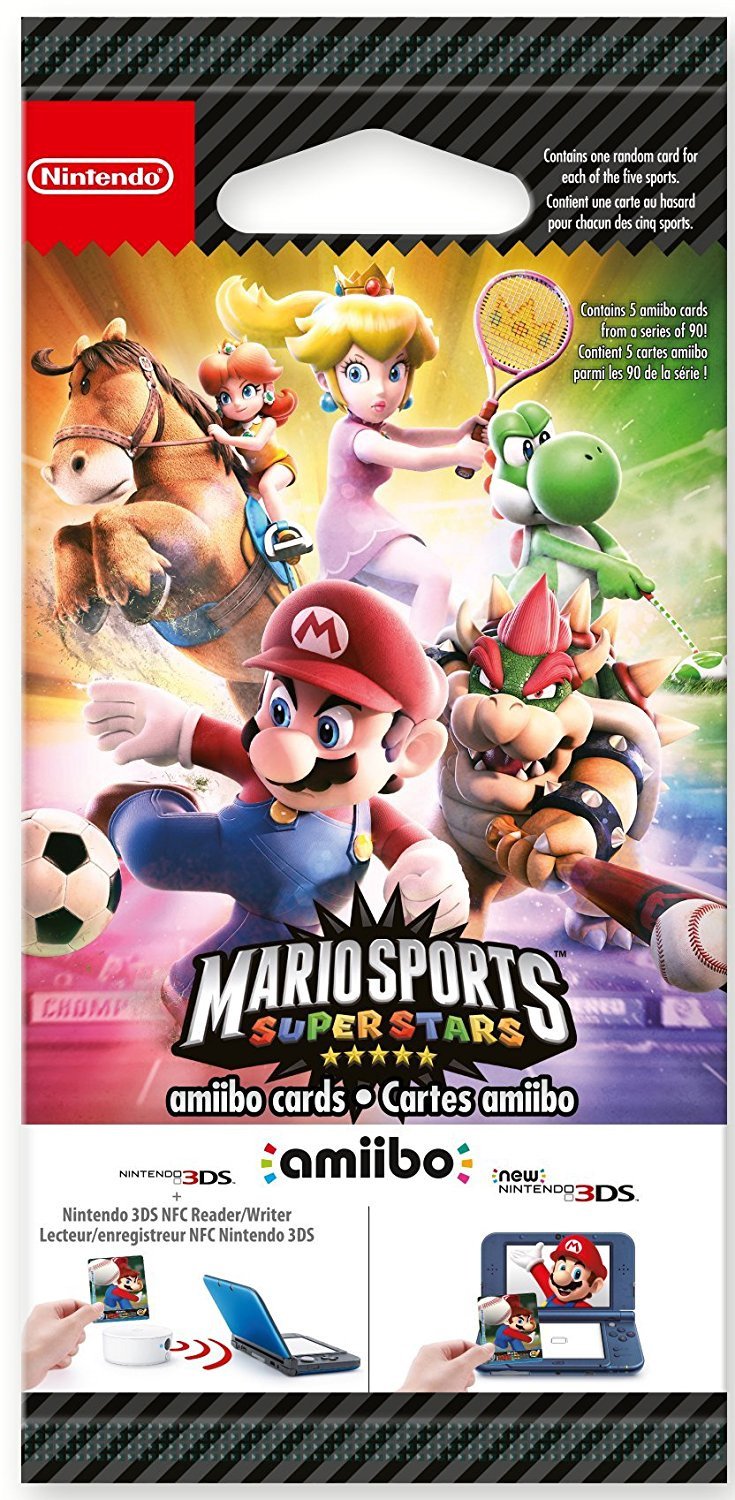 PACK 5 TARJETAS AMIIBO MARIO SPORTS SUPERSTARS