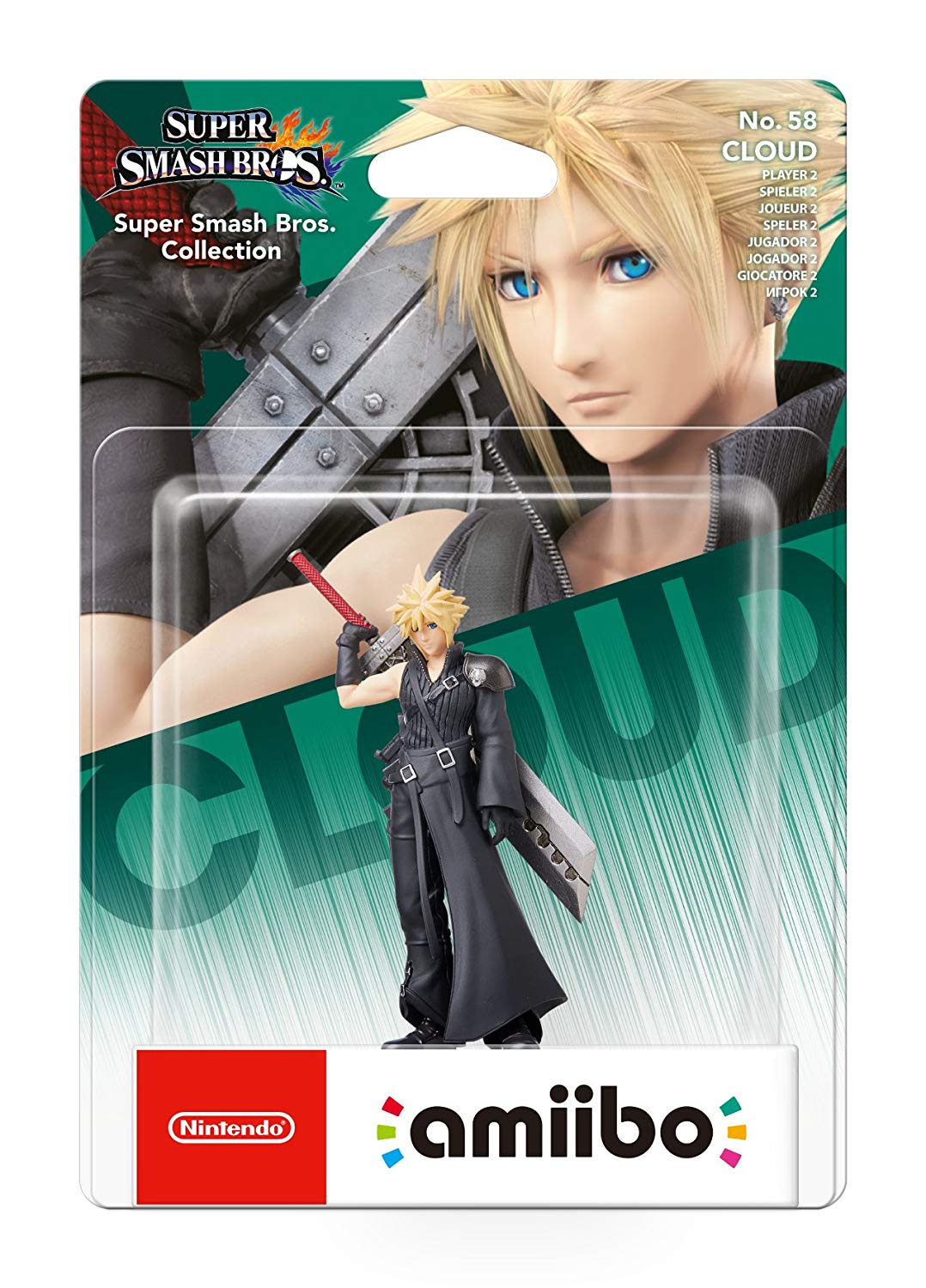 FIGURA AMIIBO CLOUD VERSION 2 (SUPER SMASH BROS)