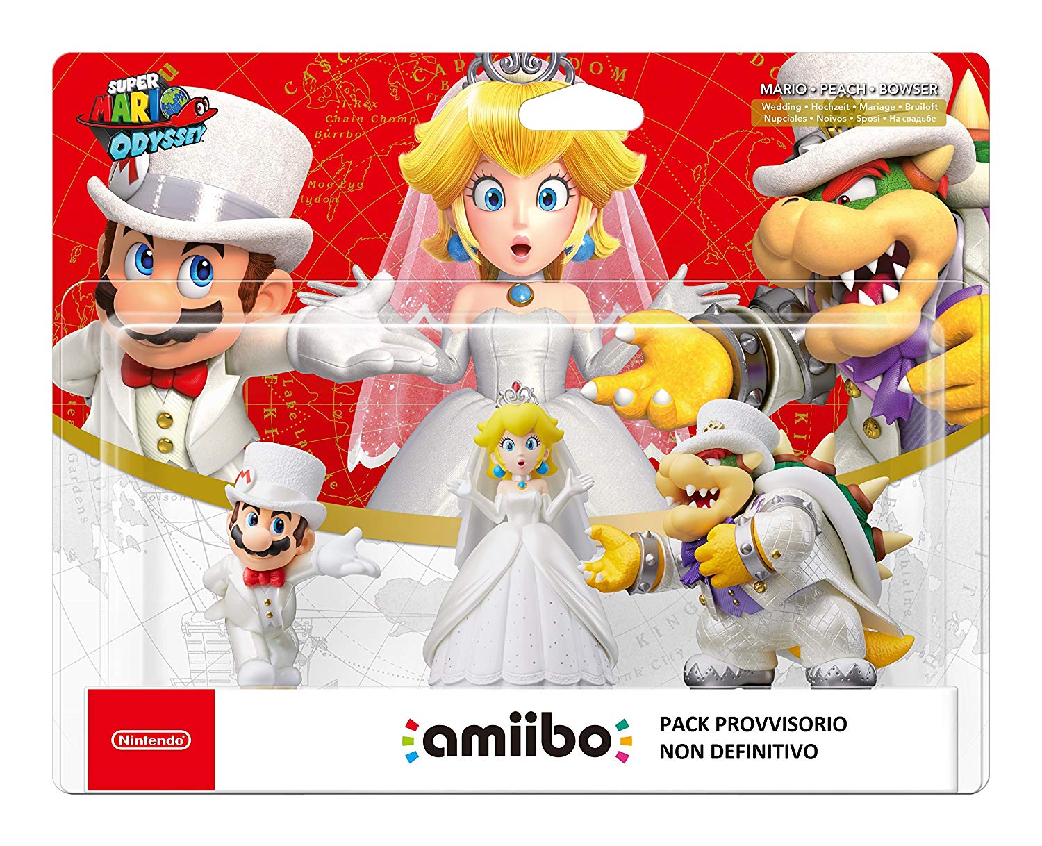 PACK FIGURAS AMIIBO MARIO - PEACH - BOWSER