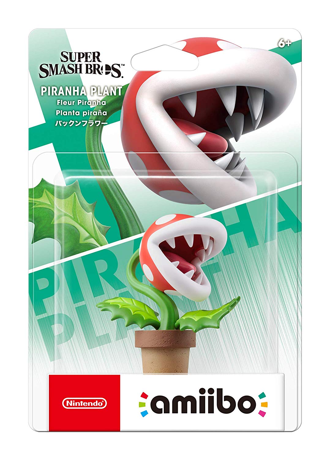 FIGURA AMIIBO PLANTA PIRAÑA (SUPER SMASH BROS)