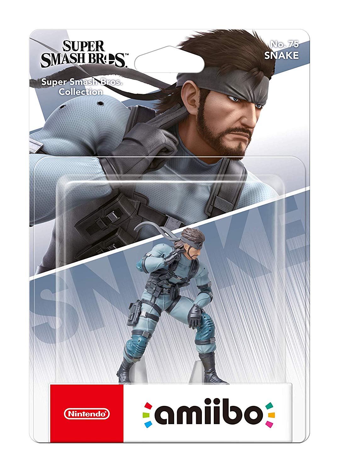 FIGURA AMIIBO SOLID SNAKE (SUPER SMASH BROS)