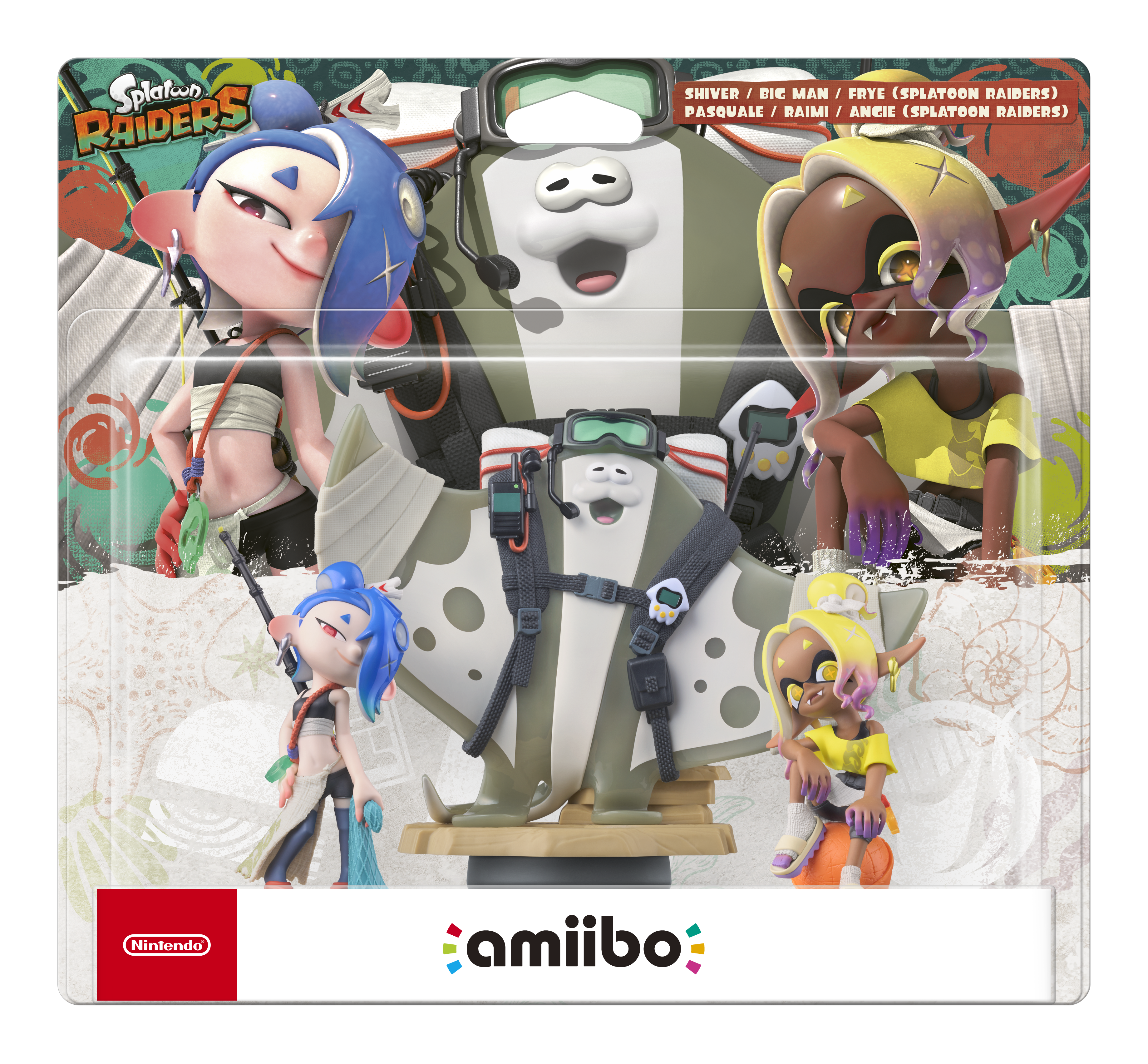FIGURA AMIIBO SPLATOON RAIDERS BIGMAN/SHIVER/FRYE