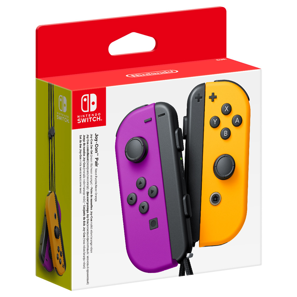 MANDOS JOYCON (SET IZQ.-DCHA) LILA NARANJA SWITCH