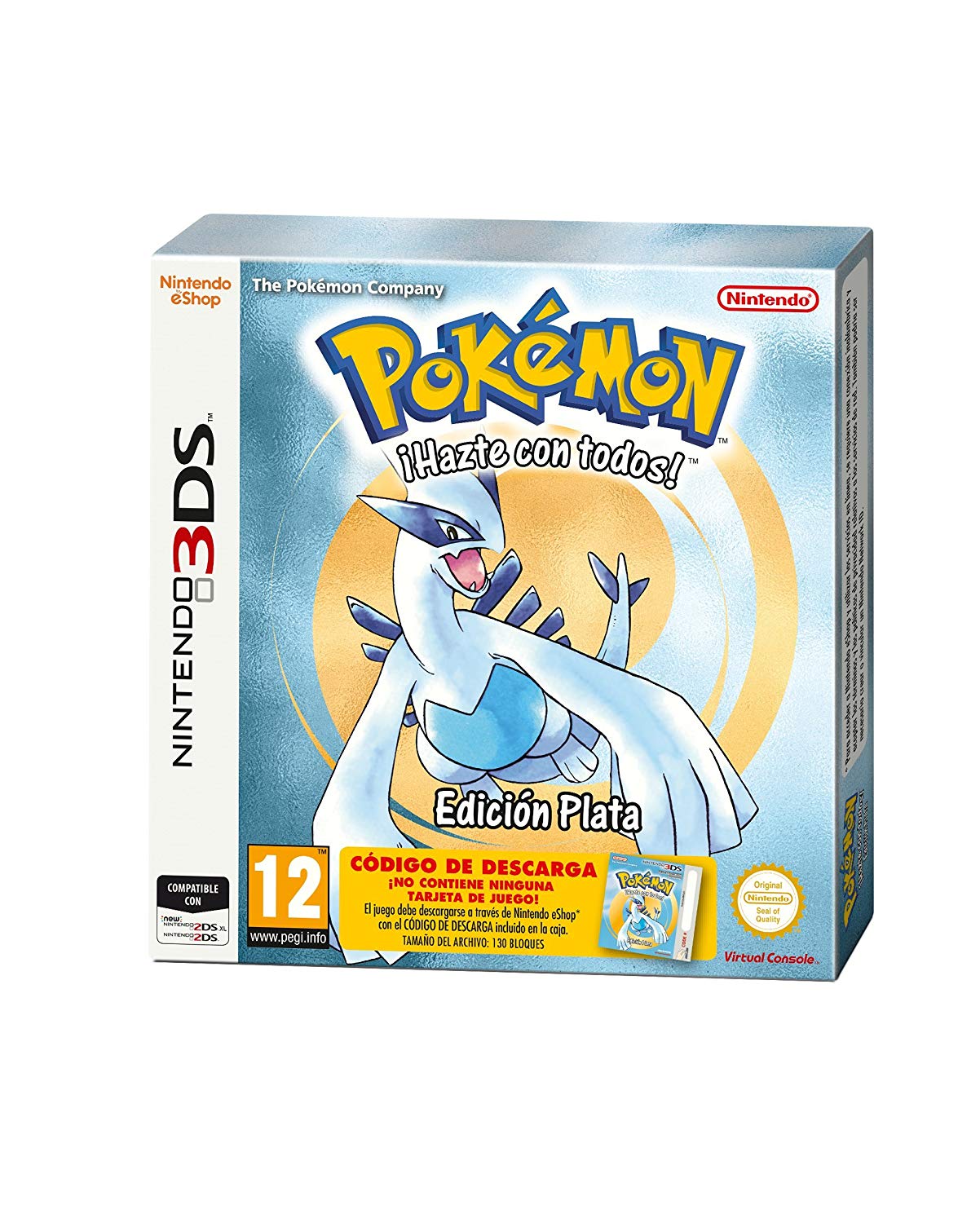 N3DS POKEMON PLATA (CODIGO DESCARGA)