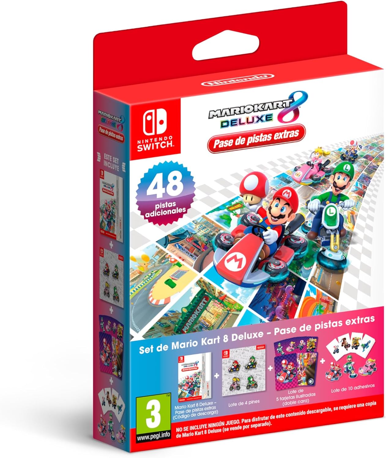 SWITCH MARIO KART 8 PACK CONTENIDO ADICIONAL