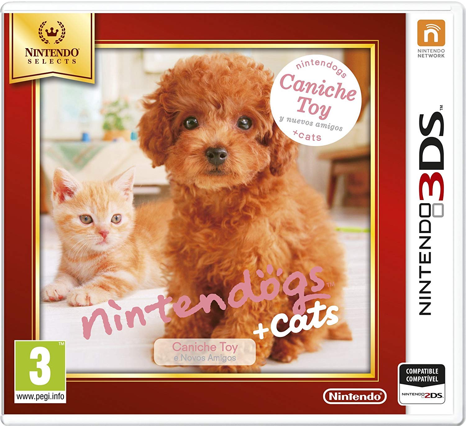 N3DS NINTENDOGS + CATS CANICHE TOY SELECTS