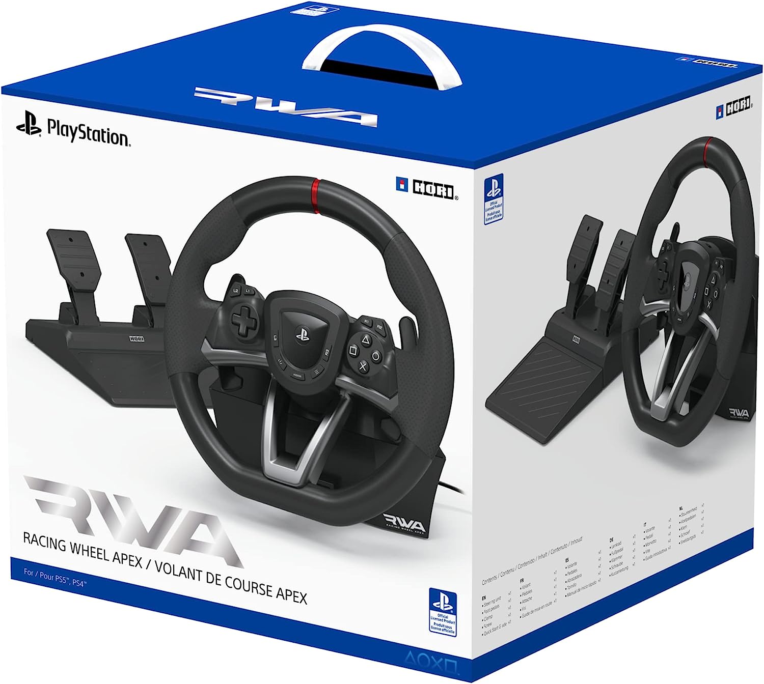 VOLANTE RACING WHEEL APEX HORI PS5-PS4-PC