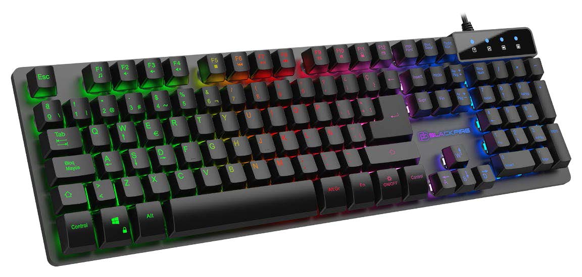 COMBO BLACKFIRE BFX-250 TECLADO STEEL + RATON