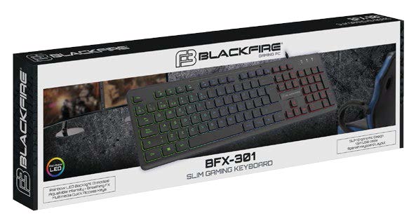 TECLADO GAMING SLIM BLACKFIRE BFX-301
