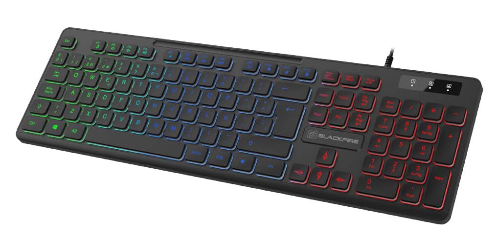 TECLADO GAMING SLIM BLACKFIRE BFX-301