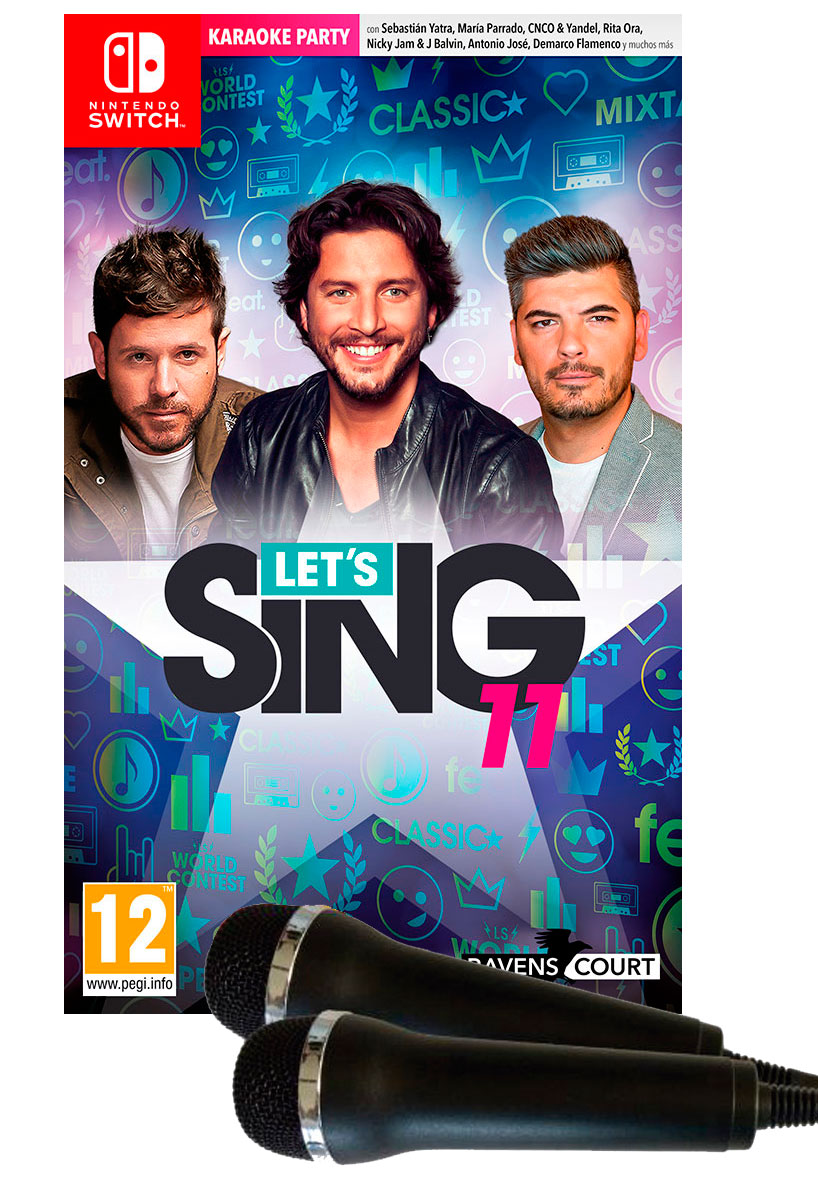 SWITCH LETS SING 11 VERSION ESPAÑOLA + 2 MICROS