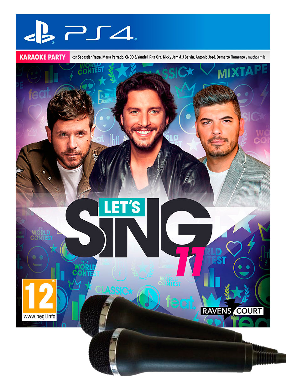 PS4 LETS SING 11 VERSION ESPAÑOLA +2 MICROS