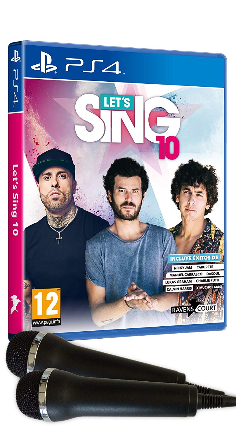 PS4 LETS SING 10 + 2 MICROS