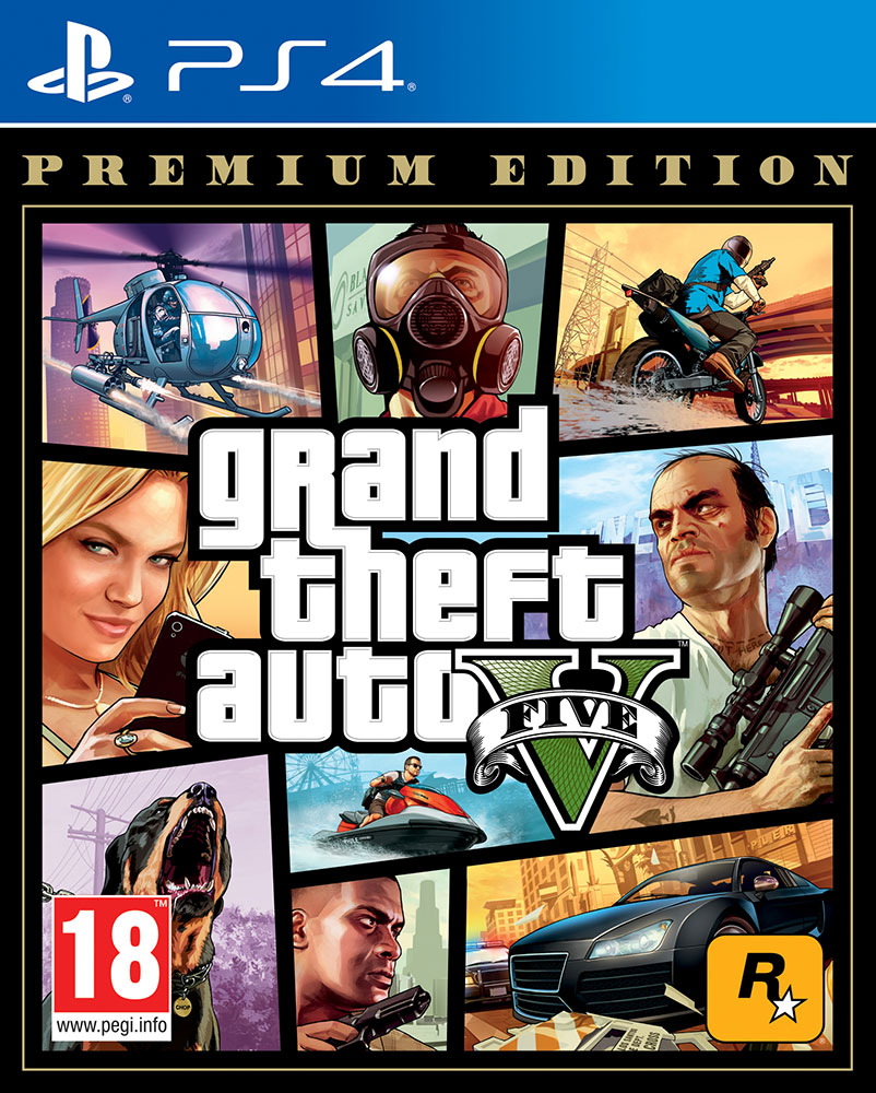 PS4 GRAND THEFT AUTO V (GTA) PREMIUM EDITION PROMO