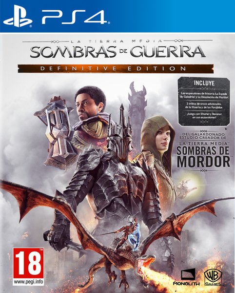 PS4 SOMBRAS DE GUERRA DEFINITIVE EDITION