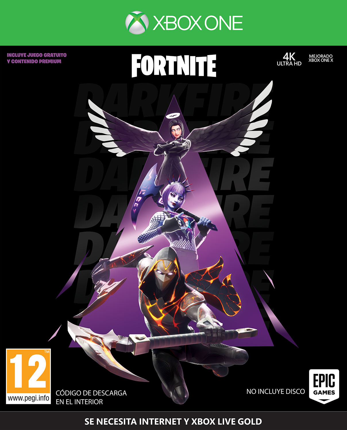 XBOXONE FORTNITE LOTE FUEGO OSCURO