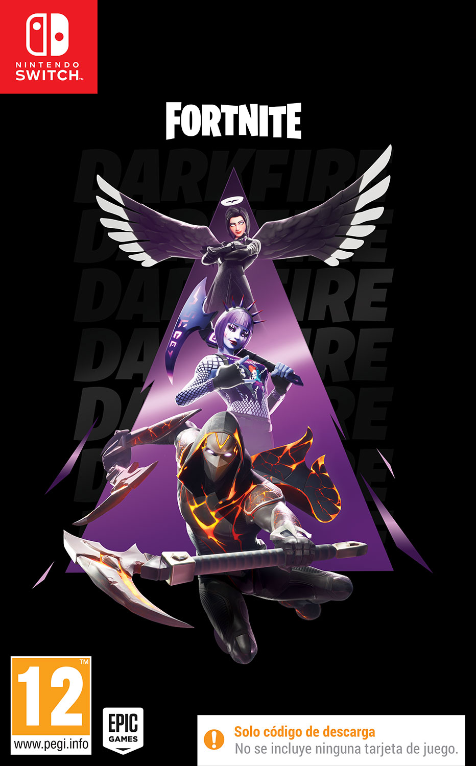 SWITCH FORTNITE LOTE FUEGO OSCURO
