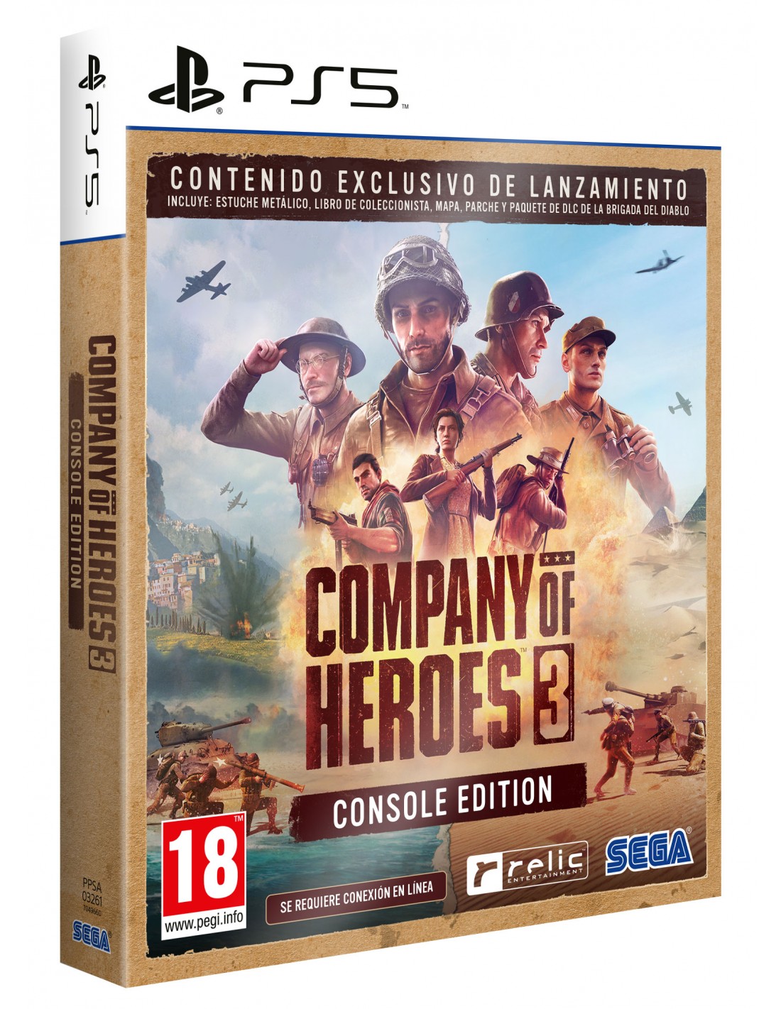 PS5 COMPANY OF HEROES 3 LIMITED EDITION METAL CASE