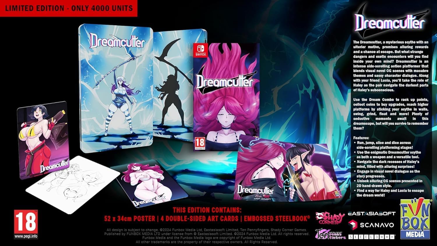 SWITCH DREAMCUTTER STEELBOOK LIMITED EDITION