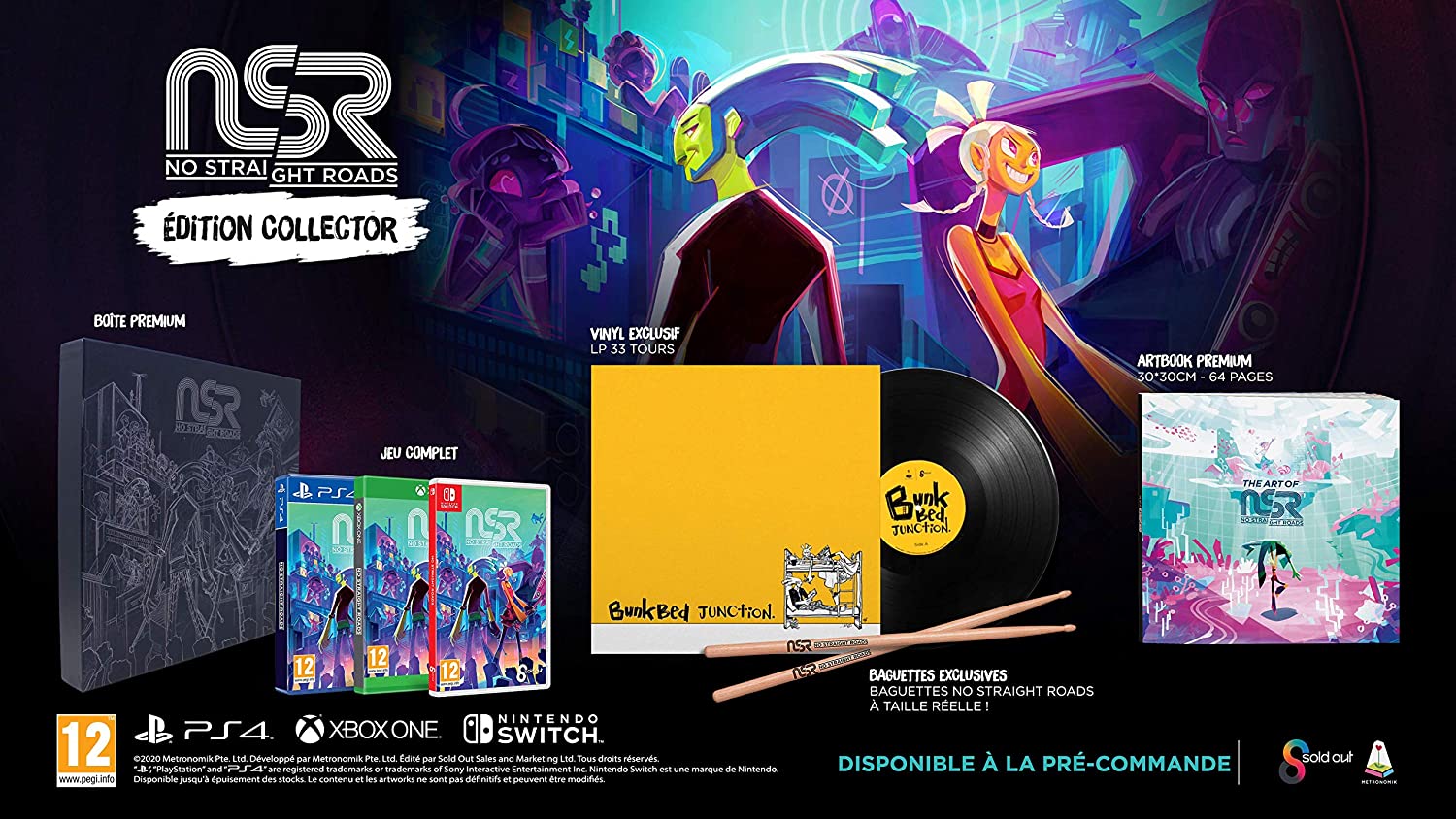 PS4 NO STRAIGHT ROADS: COLLECTOR'S EDITION