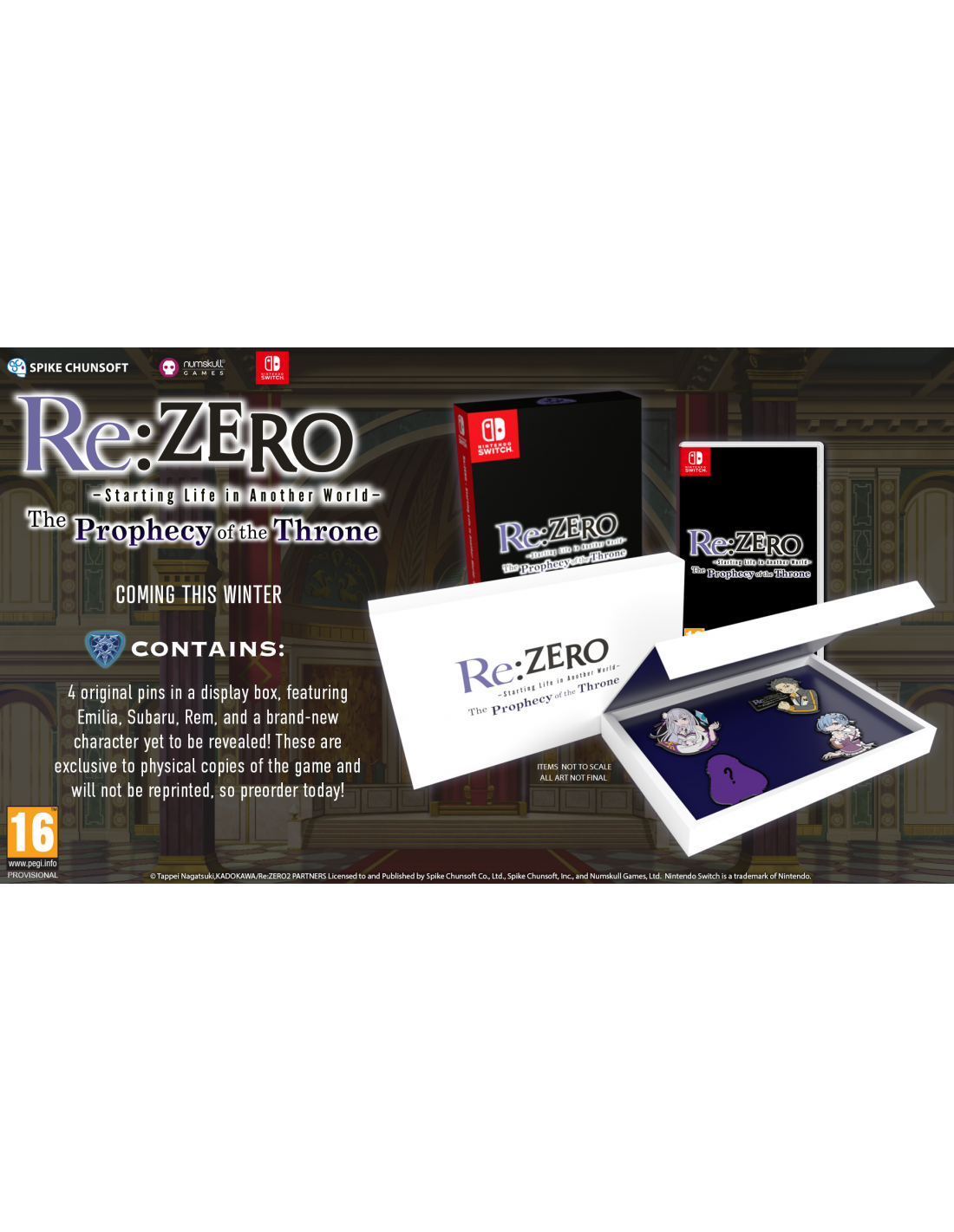 SWITCH RE:ZERO - THE PROPHECY OF THE THRONE
