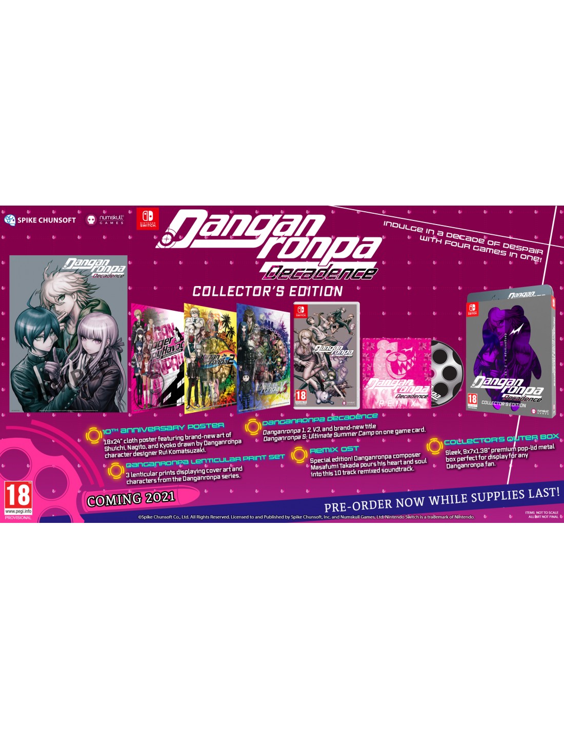 SWITCH DANGANRONPA DECADENCE COLLECTOR'S EDITION