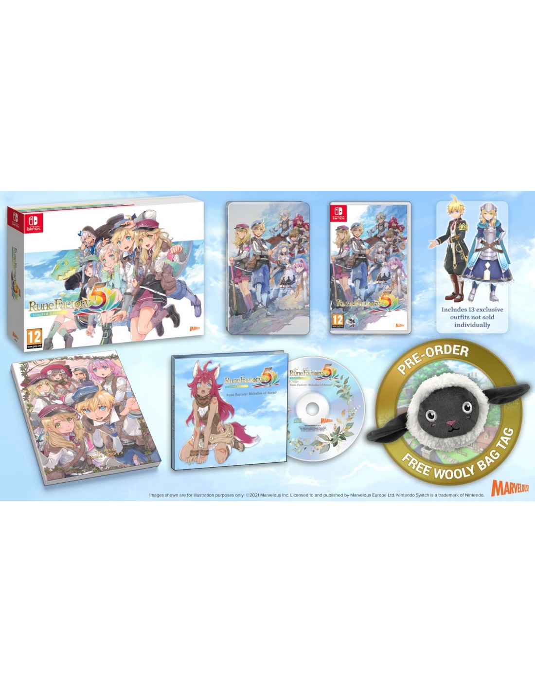 SWITCH RUNE FACTORY 5 LIMITED EDITION