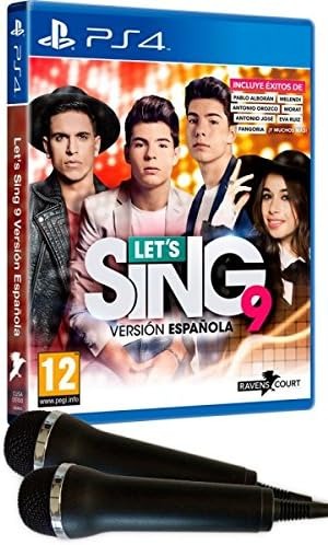 PS4 LETS SING 9 VERSION ESPAÑOLA + 2 MICROS