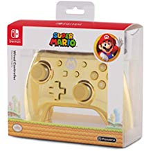 MANDO WIRED CONTROLLER CHROME GOLD MARIO SWITCH