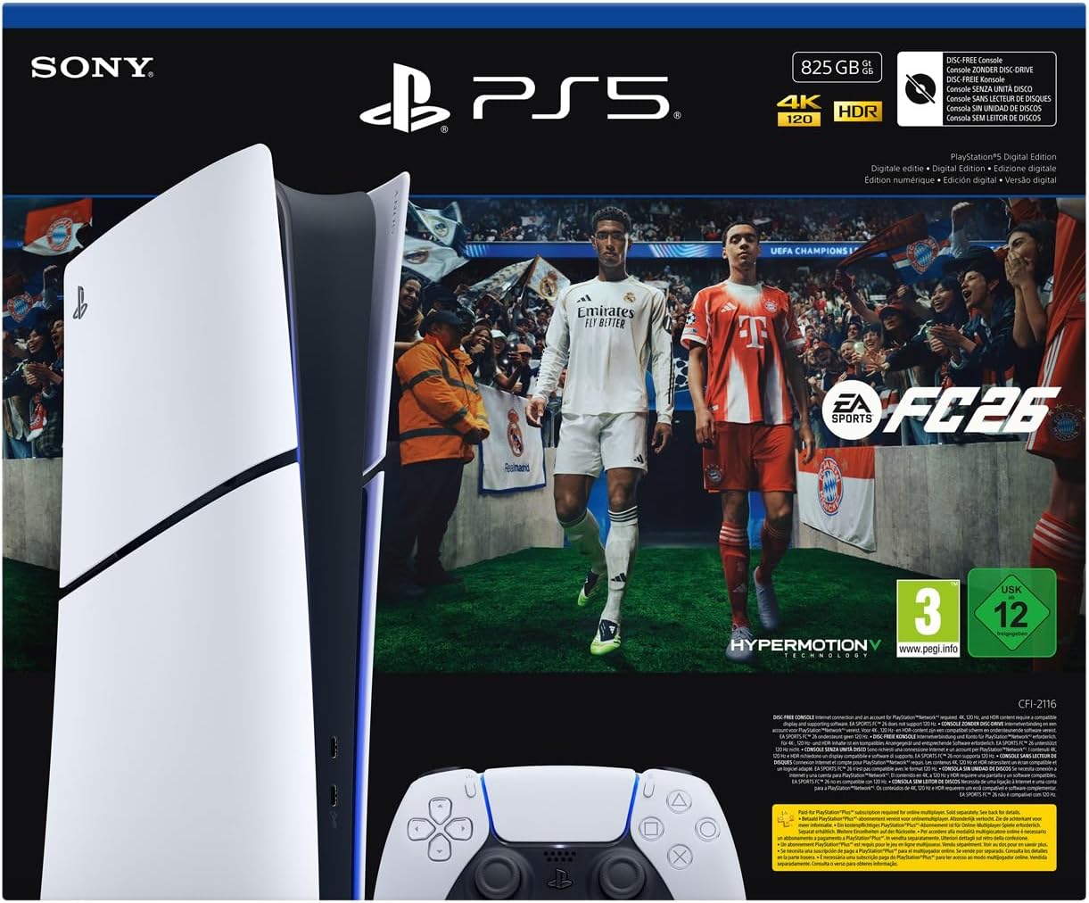 CONSOLA PS5 SLIM DIGITAL + EA SPORTS FC 26