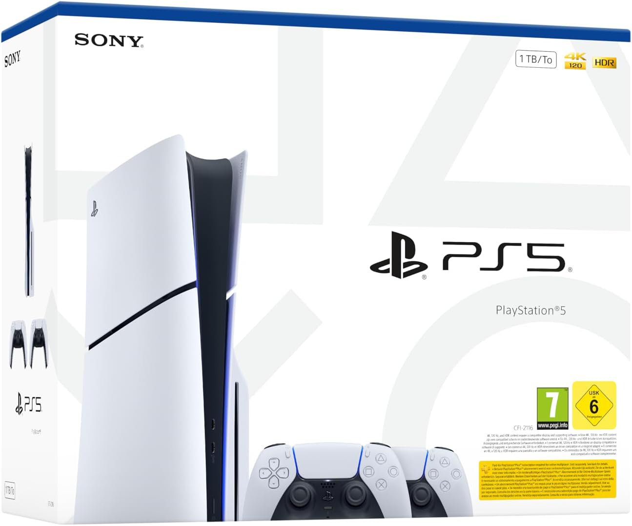 CONSOLA PS5 SLIM LECTOR E+2 MANDOS DUALSENSE PROMO