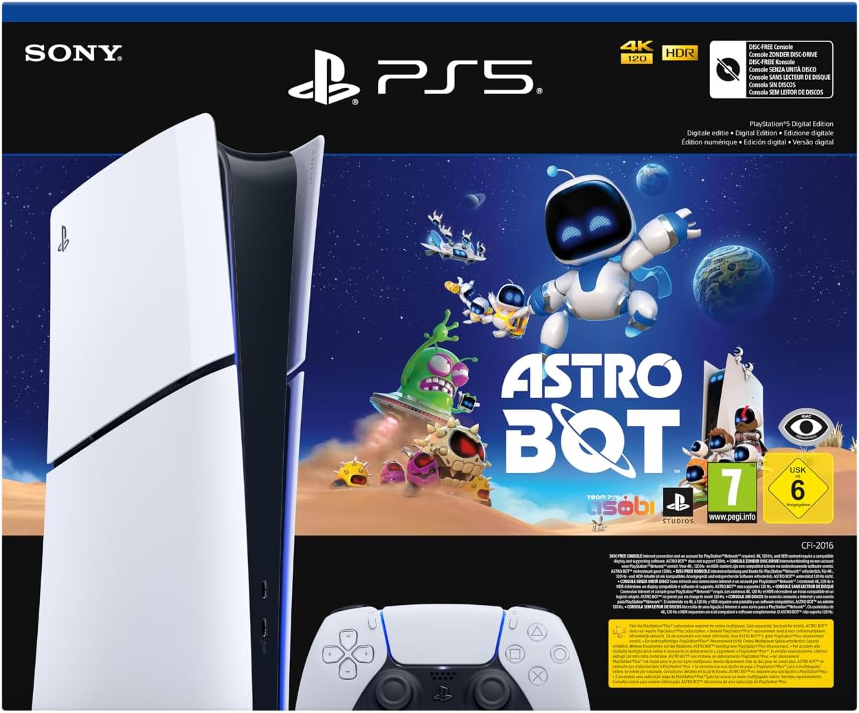 CONSOLA PS5 SLIM DIGITAL + ASTROBOT