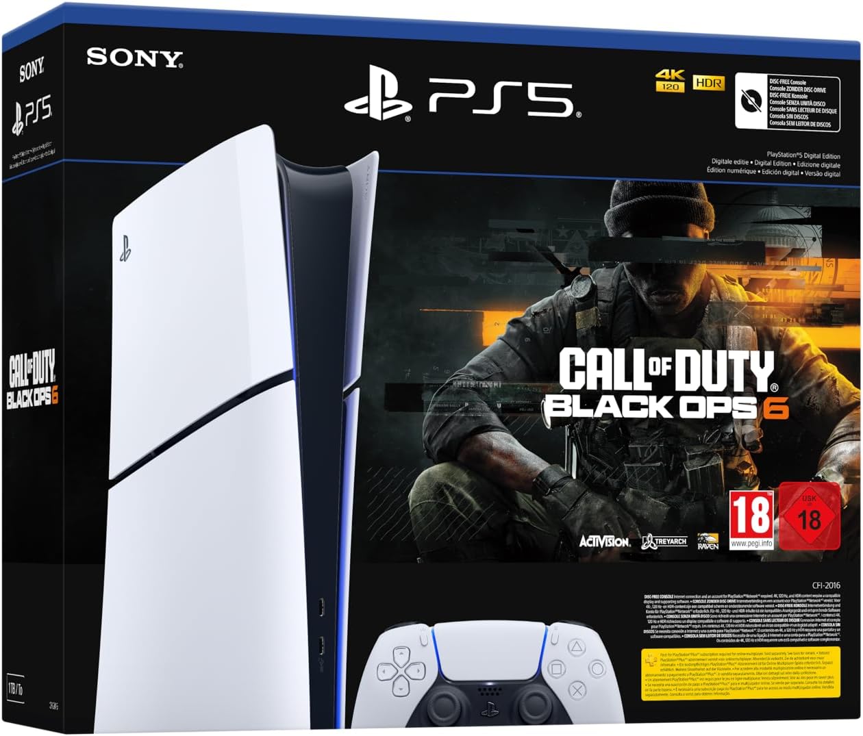 CONSOLA PS5 SLIM DIGITAL +CALL OF DUTY BLACK OPS 6