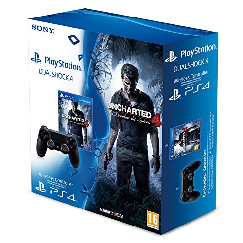 PS4 UNCHARTED 4 + MANDO PS4 NEGRO