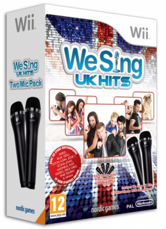 WII WE SING UK HITS + 2 MICROS