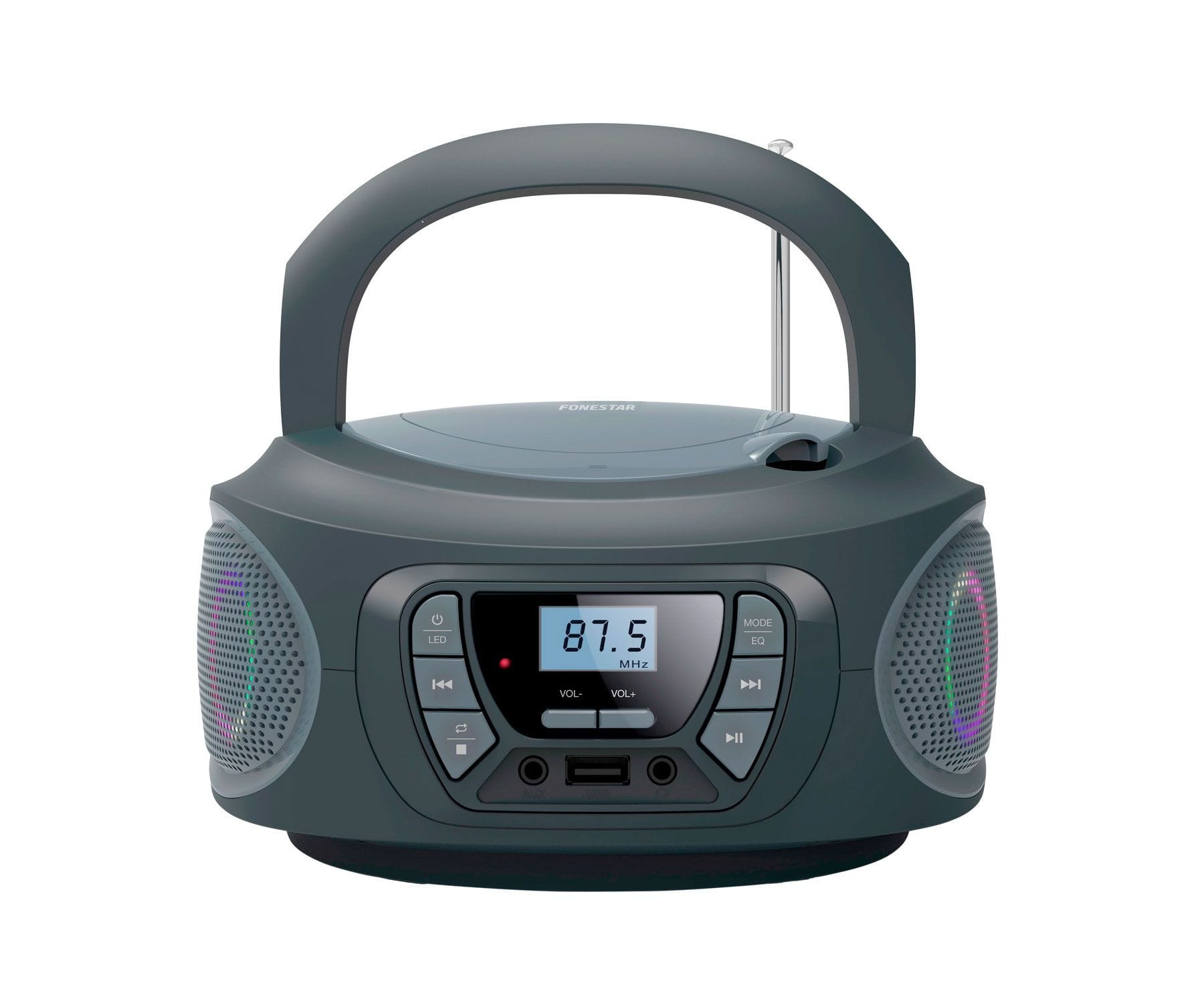 RADIO CD PORTATIL FONESTAR BOOM-ONE-G GRIS