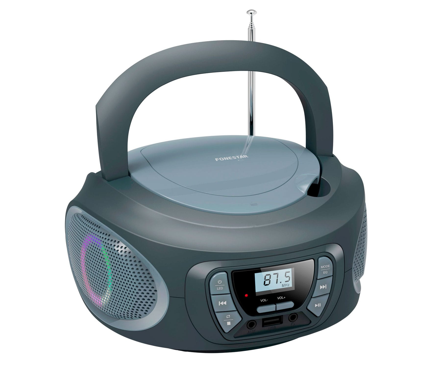 RADIO CD PORTATIL FONESTAR BOOM-ONE-G GRIS